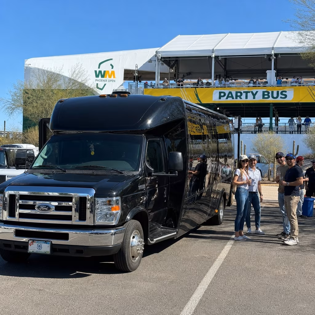 Party Bus to the WM Phoenix Open at TPC Scottsdale