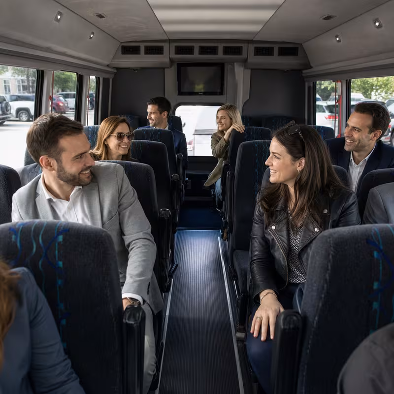 Black Mercedes Sprinter van staged for an Scottsdale Corporate Transportation group