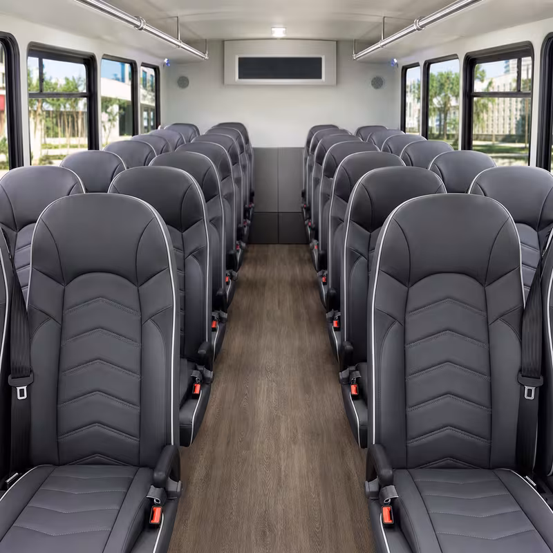 15-35 Passenger Minibus Interior