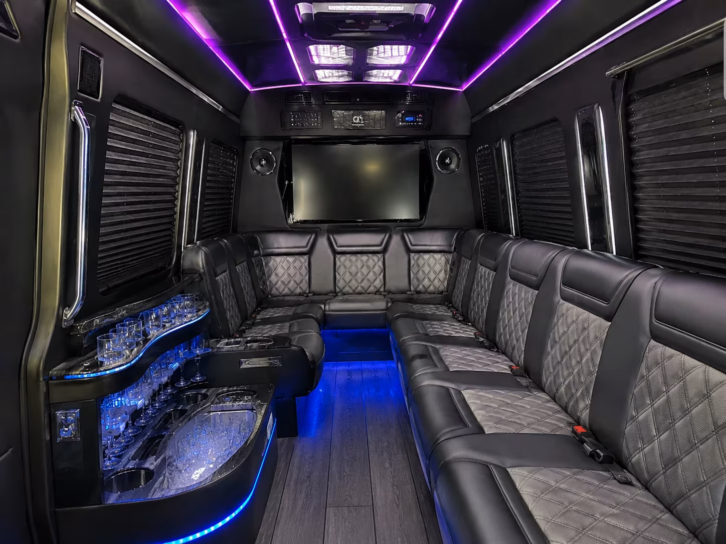 Scottsdale School Event Transportation party bus exterior