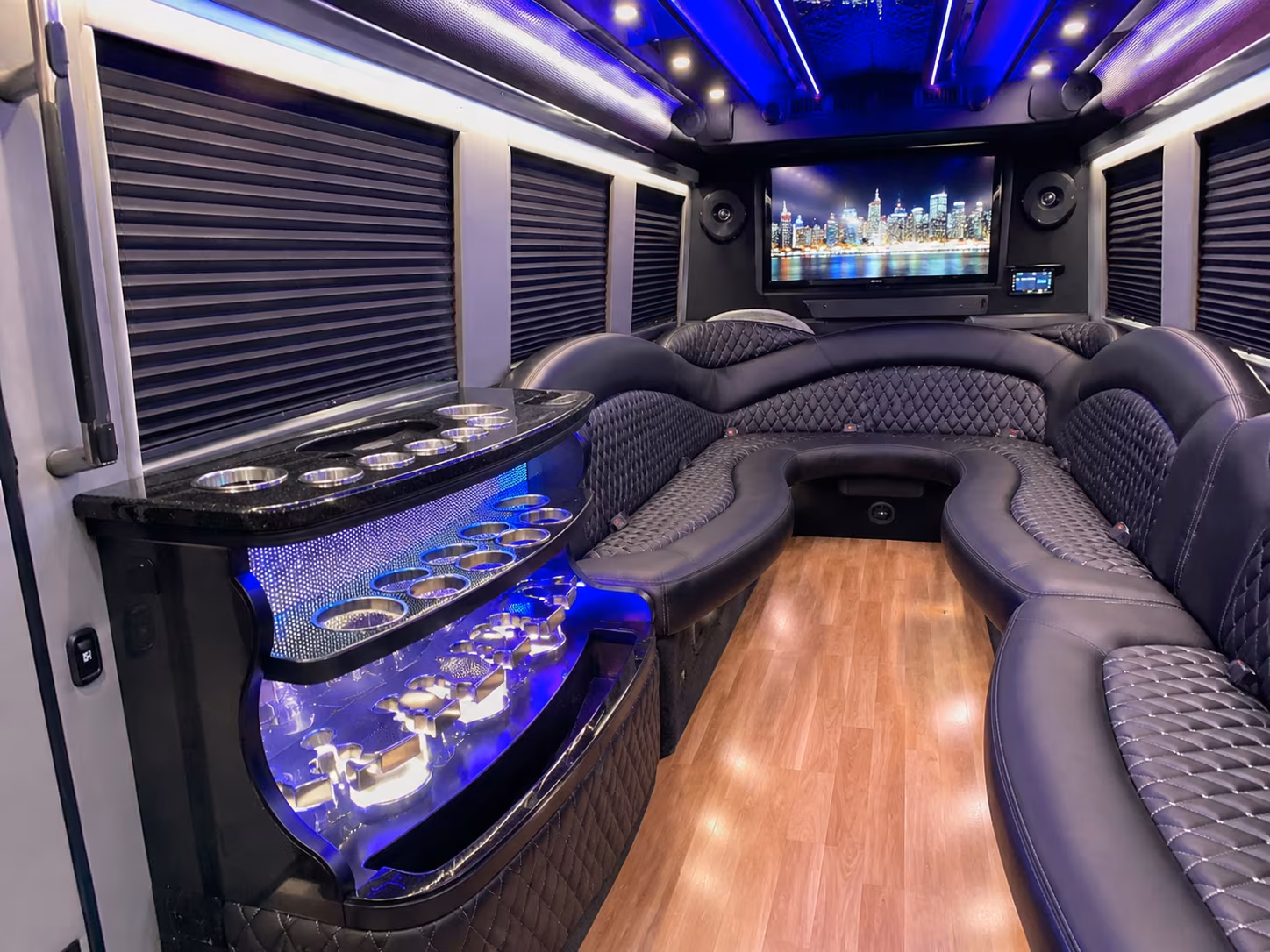 Scottsdale Sporting Event Transportation party bus exterior