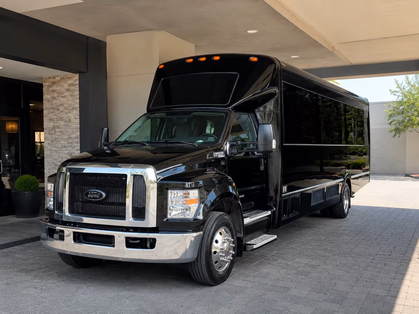 Scottsdale Wedding Transportation party bus exterior