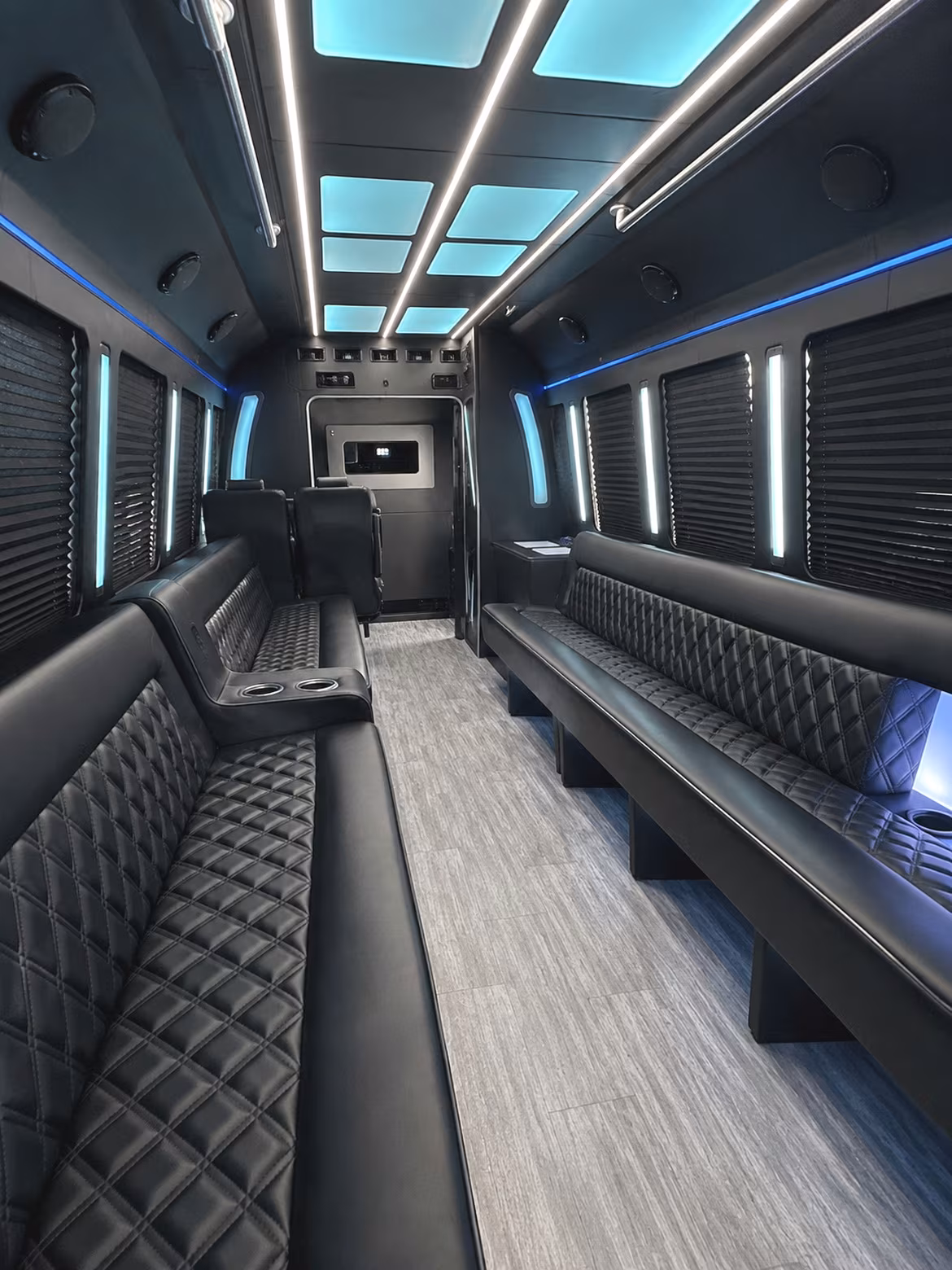 Scottsdale Wedding Transportation party bus interior