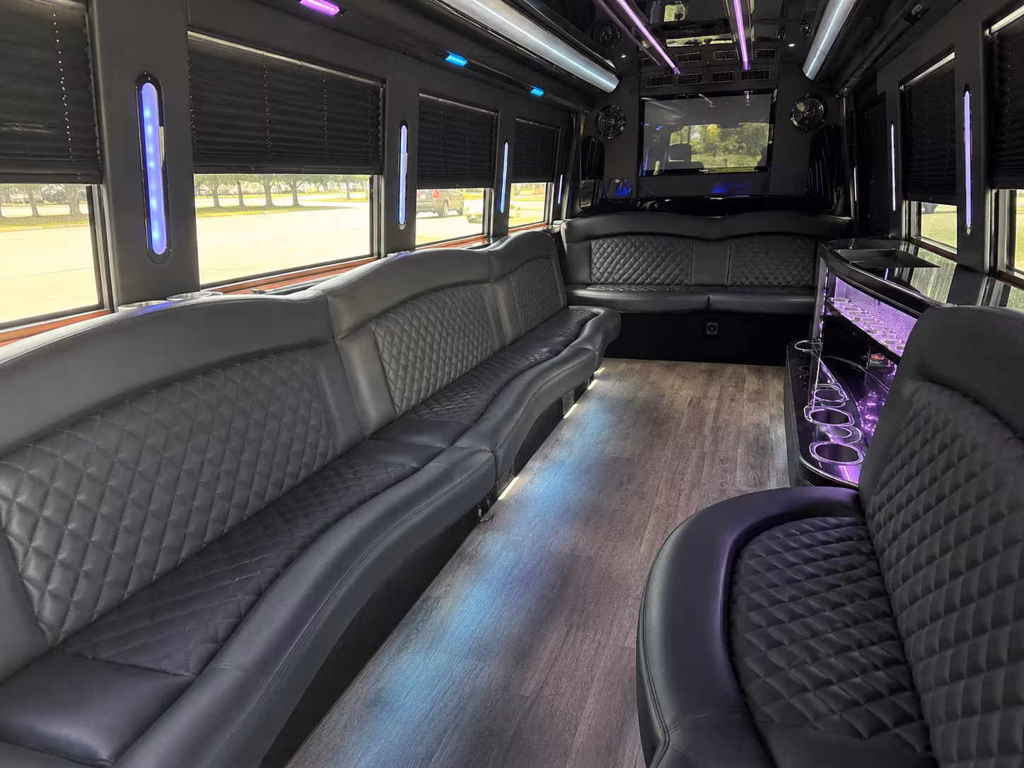 Scottsdale Wedding Transportation party bus exterior